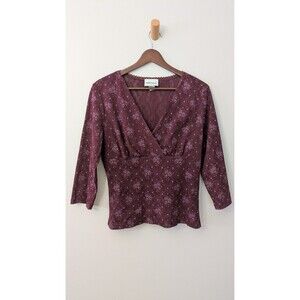 Vtg Y2K 90s Fashion Bug Mesh Babydoll Top M Floral Fairy Grunge Dark Feminine